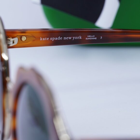 Final Price! Kate Spade KARRIE/S 009Q QT Havana/Green Sunglasses main image 6
